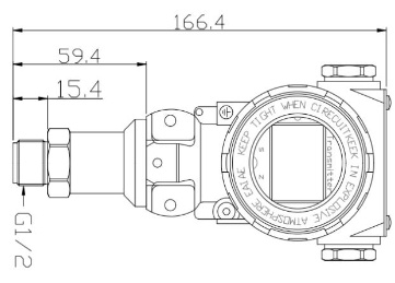 4-20mA فلاش دیافراگم فشار فرستنده LCD نمایشگر فشار فرستنده دیجیتال 0